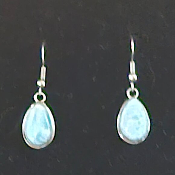 New Larimar/Pearl and Earring Set - Picture 2 of 4